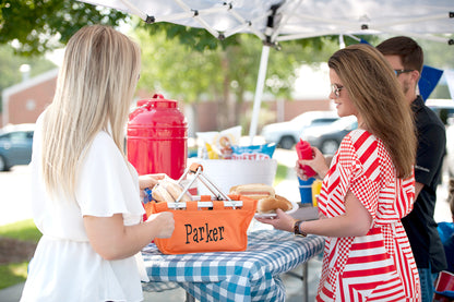 Personalized Mini Orange Market Tote