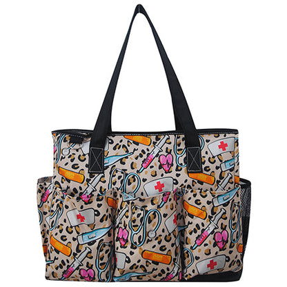 Wild Nurse Large Utility Caddy Tote