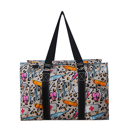 15" Wild Nurse Zippered Caddy Organizer Tote Bag