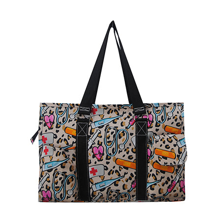 15" Wild Nurse Zippered Caddy Organizer Tote Bag