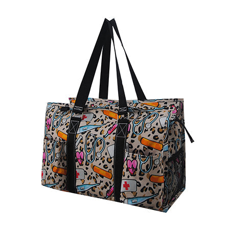 15" Wild Nurse Zippered Caddy Organizer Tote Bag