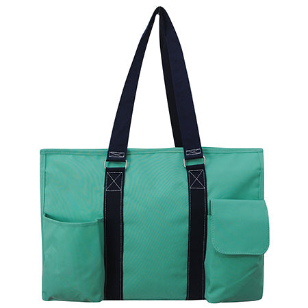 18" Mint Nurse Life Zippered Caddy Large Organizer Tote Bag