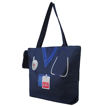 Navy Nurse Life Canvas Tote Bag