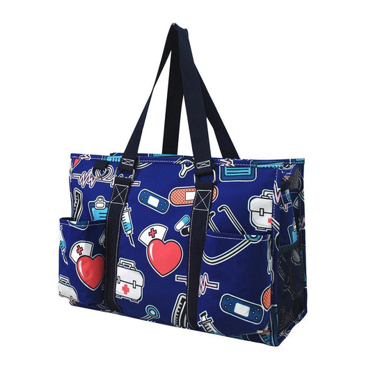 15" Nurse Life Zippered Caddy Organizer Tote Bag