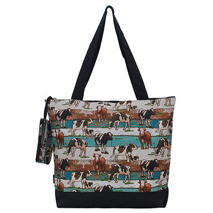 Country Side Moo Canvas Tote Bag