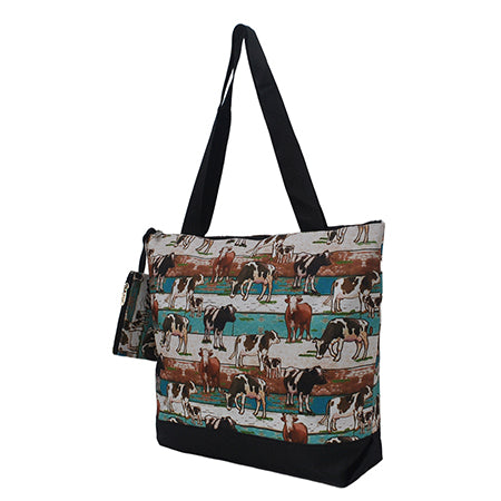 Country Side Moo Canvas Tote Bag