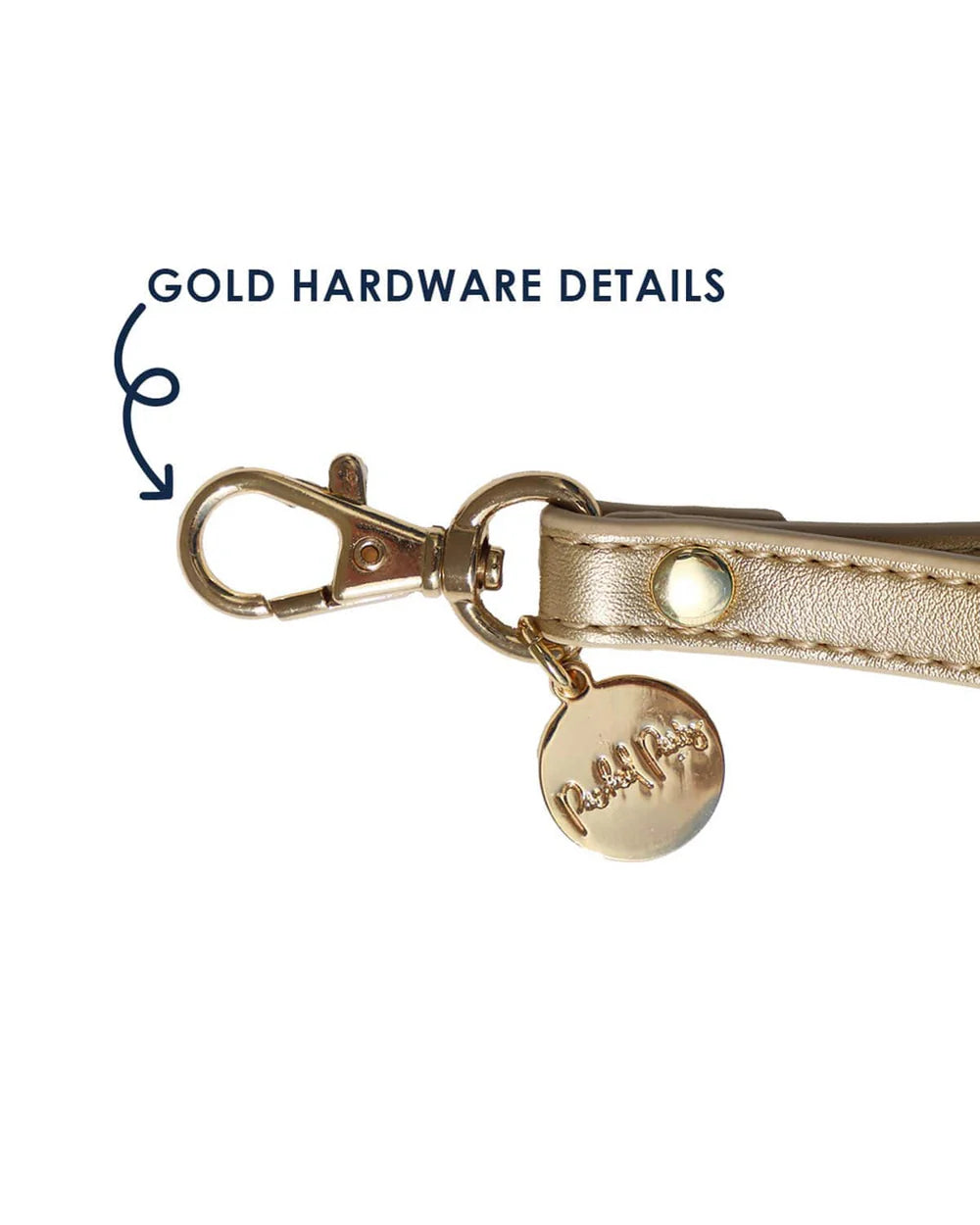 Gold Carry It Wristlet Hand Strap Attachment