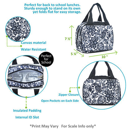 Damask Bliss Insulated Lunch Bag