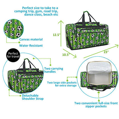 Soccer Goal Getter Canvas 23" Duffle Bag