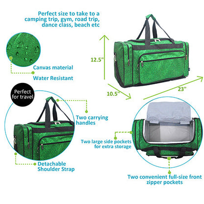 Green Canvas 23" Duffle Bag