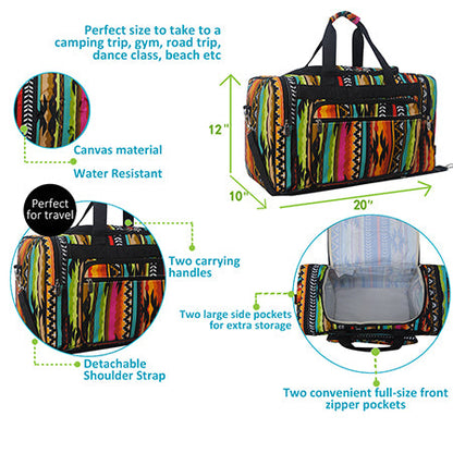 Tribal Canvas 20" Duffle Bag