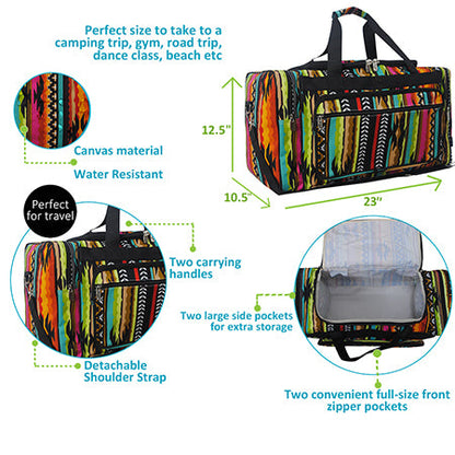 Tribal Canvas 23" Duffle Bag