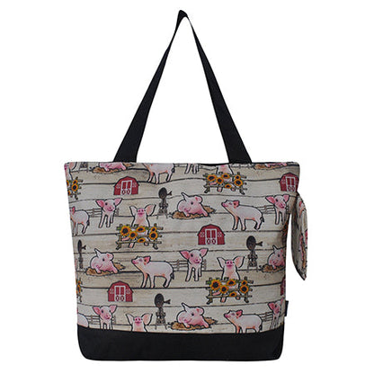 Piggy Farm Canvas Tote Bag