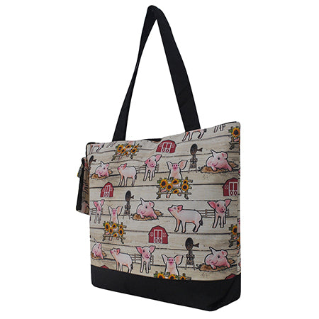 Piggy Farm Canvas Tote Bag