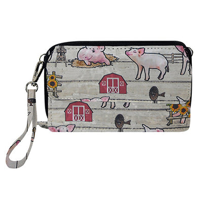 Piggy Farm Canvas All in One Wallet