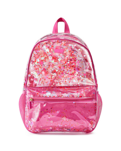 Hot Pink Glitter Confetti Backpack & Lunchbox Matching Set