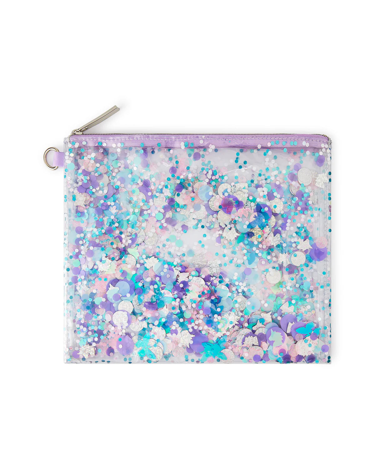 Purple Glitter Confetti Everything Pouch