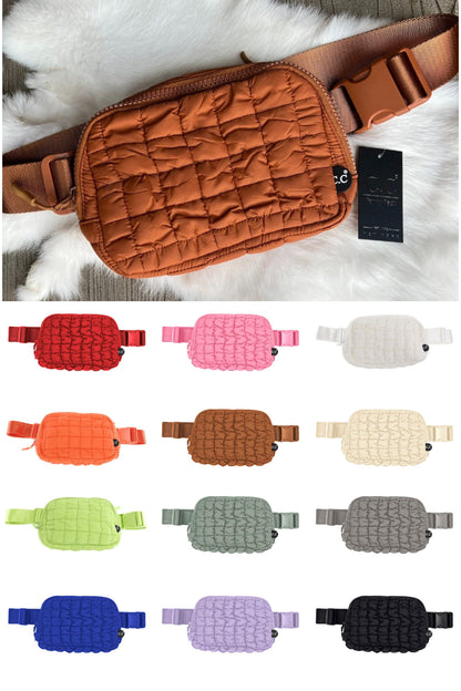 Puffer Quilted Fanny Pack Bag