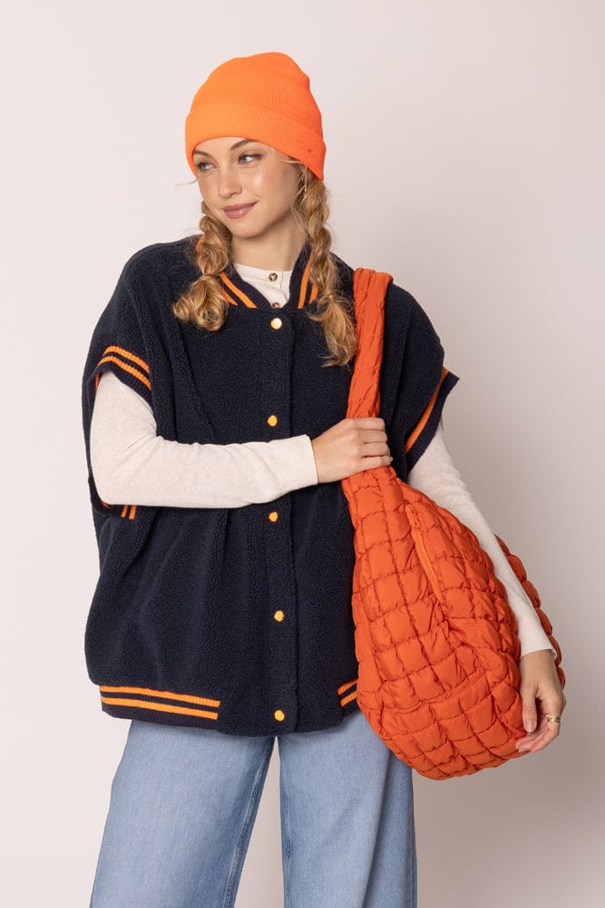 18" Extra Large Quilted Puffer Tote Bag