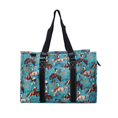 15" Giddy Up Zippered Caddy Organizer Tote Bag