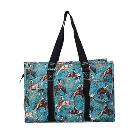 15" Giddy Up Zippered Caddy Organizer Tote Bag