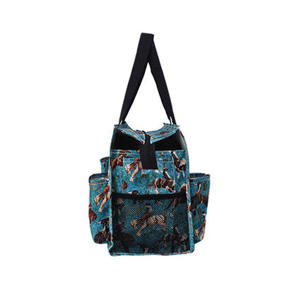 15" Giddy Up Zippered Caddy Organizer Tote Bag