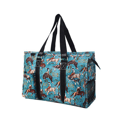 15" Giddy Up Zippered Caddy Organizer Tote Bag