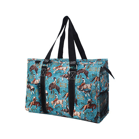 15" Giddy Up Zippered Caddy Organizer Tote Bag