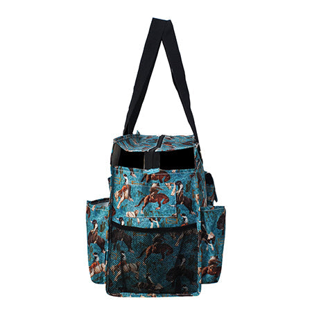 18" Giddy Up Zippered Caddy Large Organizer Tote Bag