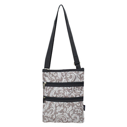 Floral Vines Messenger Hipster Bag