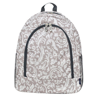 Floral Vines Canvas Backpack