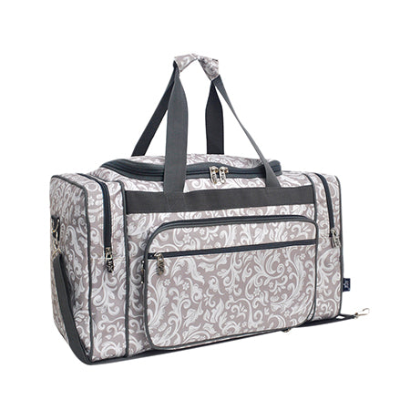 Floral Vines Canvas 20" Duffle Bag