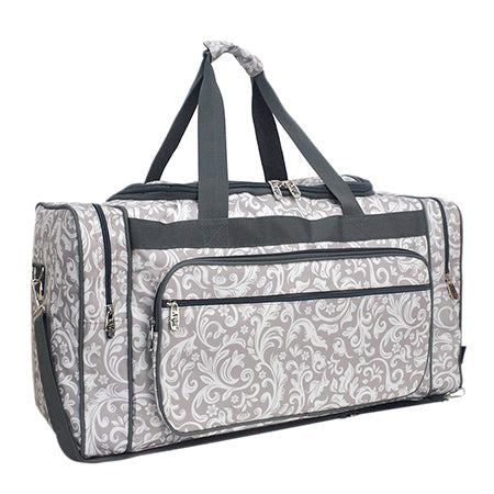 Floral Vines Canvas 23" Duffle Bag