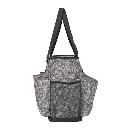 Floral Vines Large Utility Caddy Tote