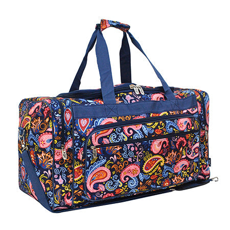 Paisley Whirl Canvas 23" Duffle Bag