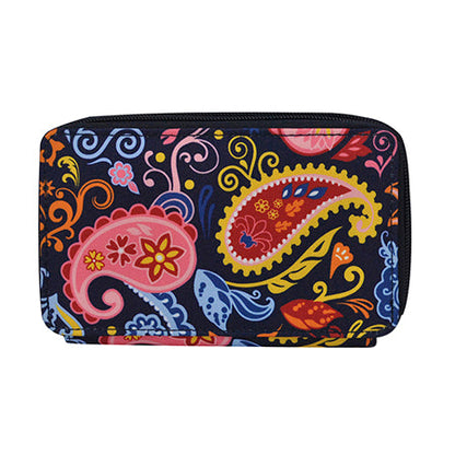 Paisley Whirl Canvas All in One Wallet