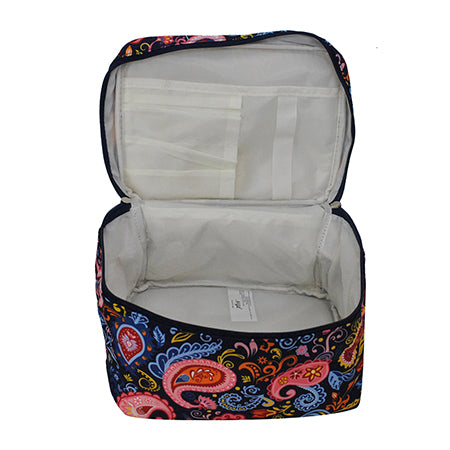 Paisley Whirl Large Top Handle Cosmetic Case