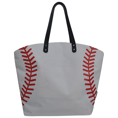 Baseball White Print Canvas Fashion Shoulder Bag