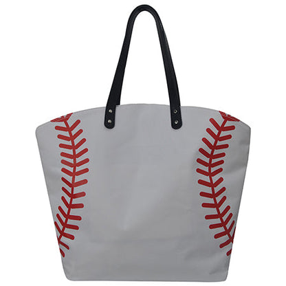 Baseball White Print Canvas Fashion Shoulder Bag