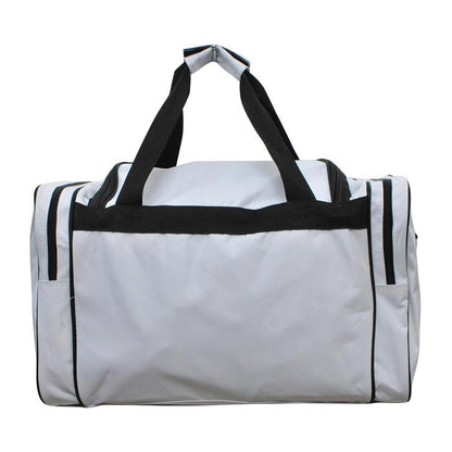 Baseball White Canvas 20" Duffle Bag