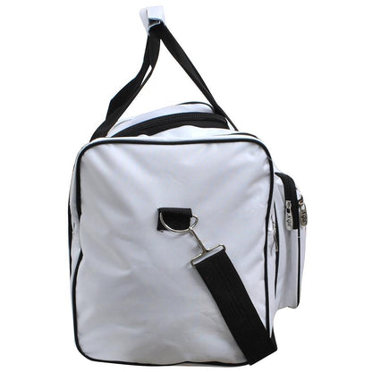 Baseball White Canvas 23" Duffle Bag