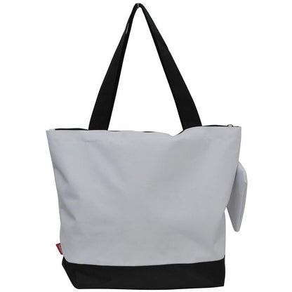 Baseball White Canvas Tote Bag