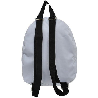 Baseball White Canvas Mini Backpack