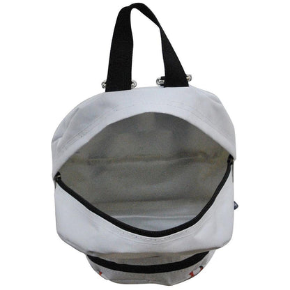 Baseball White Canvas Mini Backpack