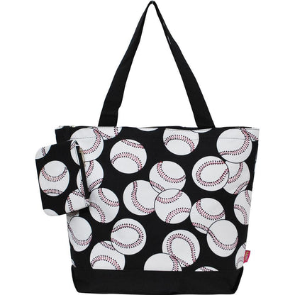 Baseball Canvas Tote Bag