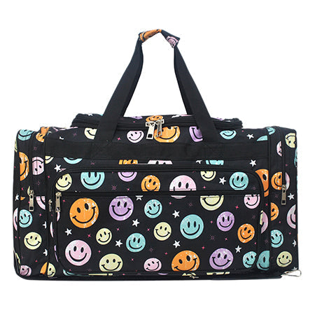 Smiley Faces Canvas 23" Duffle Bag