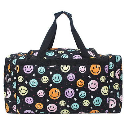 Smiley Faces Canvas 23" Duffle Bag