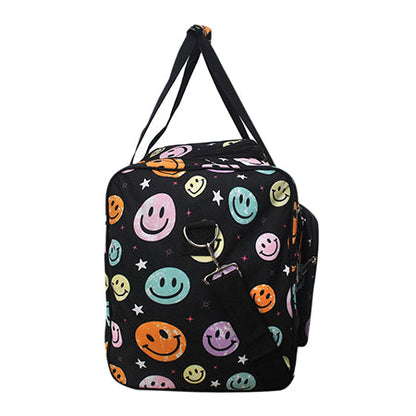 Smiley Faces Canvas 23" Duffle Bag