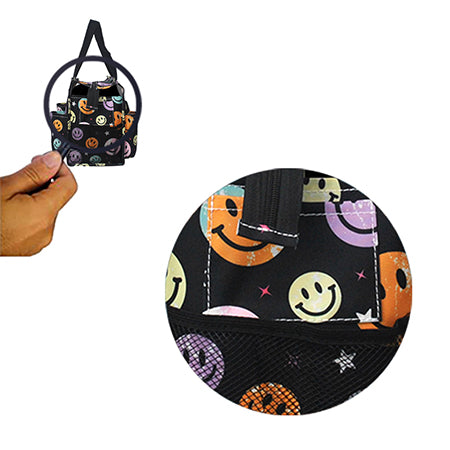 15" Smiley Faces Zippered Caddy Organizer Tote Bag