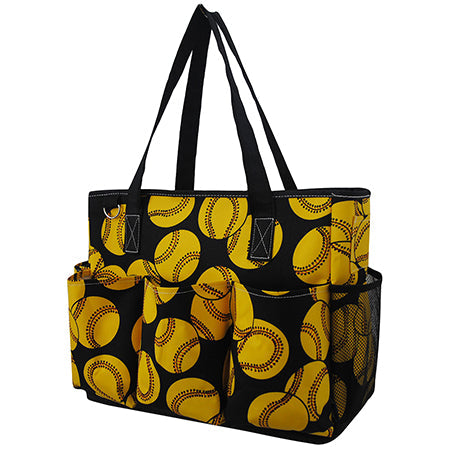 Softball Large Utility Caddy Tote